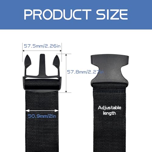 Image of 4PCS Luggage Straps for Suitcases TSA Approved Suitcase Strap Travel Belt for Luggage Black and Grey YY003