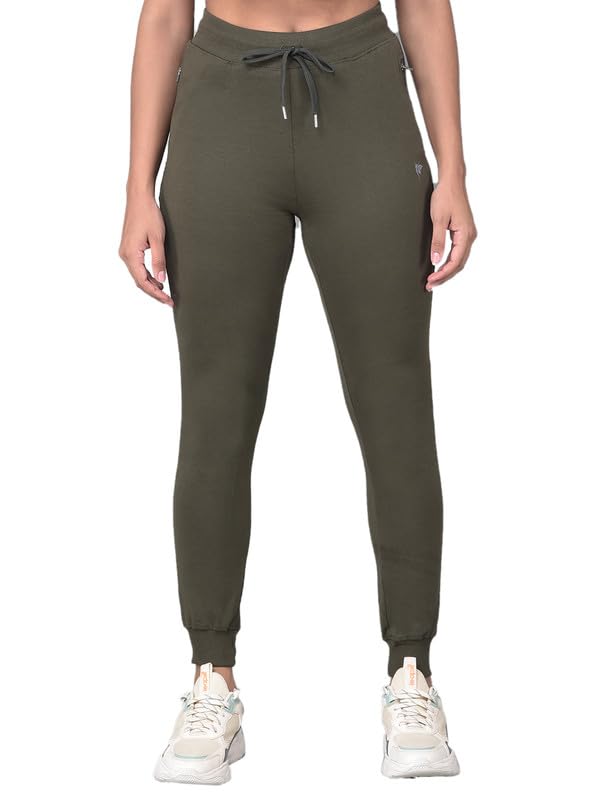 comfort lady Women's High Waisted Sporty Gym Regular Fit Sweatpants, Jogger with Side Pockets-picture-0