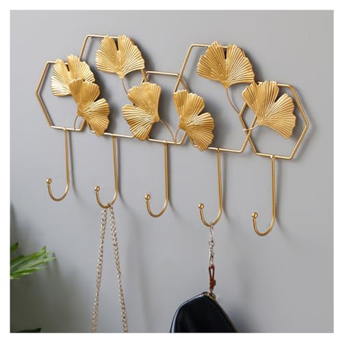 Perchero de pasillo con ganchos para ropas y bolsos de pared 6