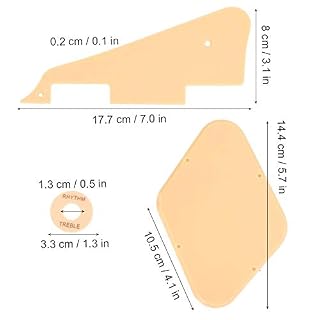 RiToEasysports Jeu de plaques de Protection pour Guitare, Plaques Set Cache de Protection pour Bague de commutateur… - Les Beatles, Paul McCartney, John Lennon, RIngo Starr, George Harrison RiToEasysports Jeu de plaques de Protection pour Guitare, Plaques Set Cache de Protection pour Bague de commutateur… – Image 2