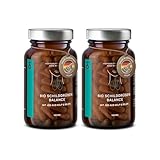 2er Set - BIO Schilddrüsen Balance - Jod Selen Komplex Kapseln für die...