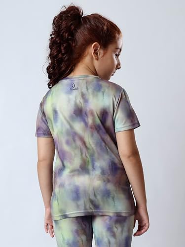 Image of Girl's Active Sports Wear Solid Short Sleeve Running Workout Tshirts Athletic Tops Lightweight Quick Dry Training Yoga Round Neck Tshirt (4 to 14 YRS)