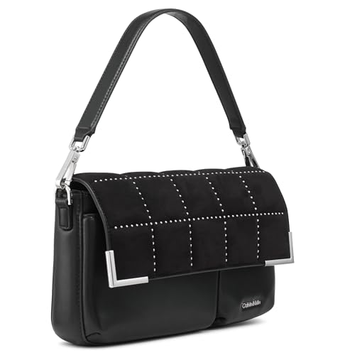 Image of Calvin Klein Women's Mica Organizational Flap Demi Shoulder Bag & Crossbody