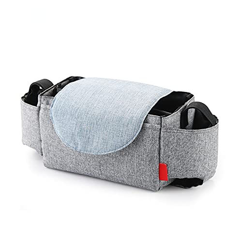 Bolsa Organizadora Impermeable, Bolsa Organizadora De Mamá, Bolsos Organizador Carro, para Toallitas HúMedas, PañAles, Se Utiliza Como Bolso De Mano, Ajuste Universal(Gris)