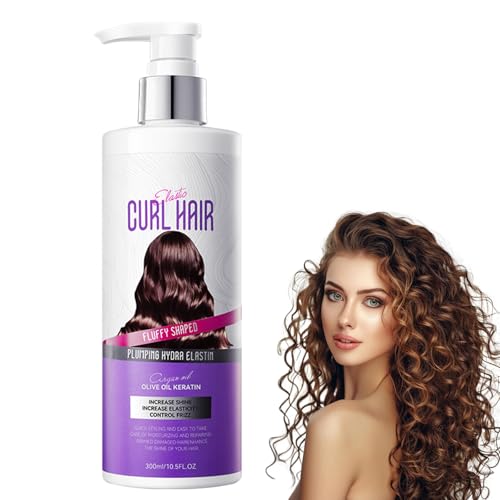 Volumizing Hair Styling Mousse 300ml, Gel de Definición, Espuma Rizos, Fluffy Hair Spray, Para Rizos Naturales y Cabello con Permanente, Abundante elasticidad hidratante