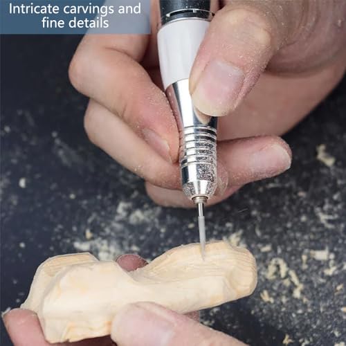 Ekoyeela - Conjunto de Brocas de Entalhe em Madeira para Ferramenta Rotativa Dremel, 6 Peças, Aço de