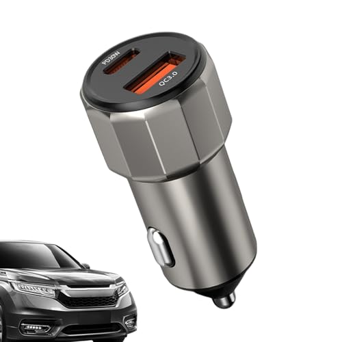 Cargador De Teléfono Para Coche - Doble Puerto PD 30W QC3.0,Cargador Automotriz | Para Teléfono Tablet Vehículo Hogar Interior Automóvil Mujeres Y Hombres