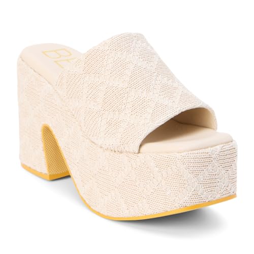 Image of BEACH by Matisse Womens Como Block Platform Casual Sandals Casual High Heel 3 inch & Up