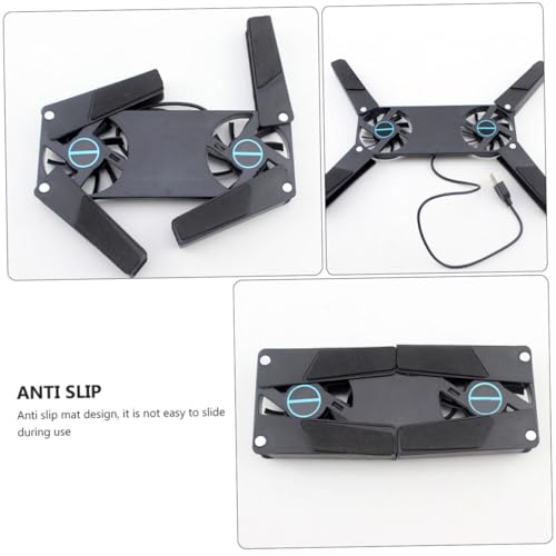 Base para laptop con 2 ventiladores silenciosos USB miniatura 3