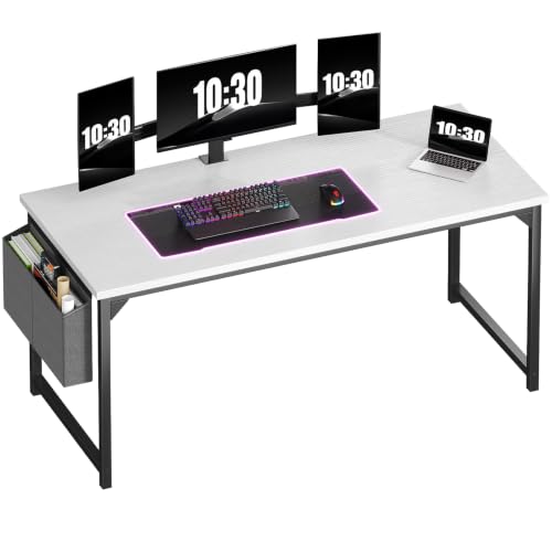 Image of OLIXIS Computer Desk, 63 Inch Gaming Desks for Home Office Small Spaces