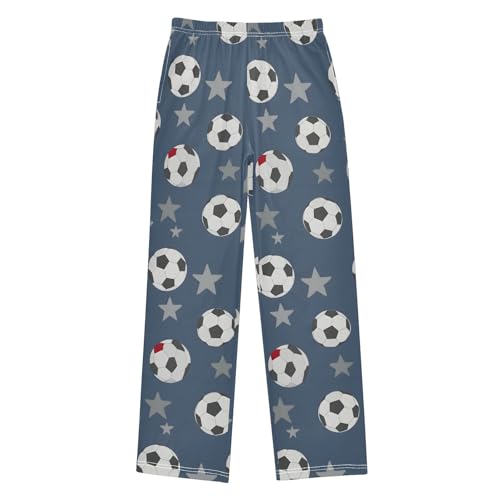 Pajama Pants Soccer Star Pattern Long Sleep Pants Lounge Bottoms