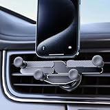 ELOHEI Cell Phone Car Holder, Upgraded Aluminum Alloy Car Holder for iPhone 15 Pro Max, 2023 Best Gravity Car Vent Phone Mount, Air Vent Phone Holder for iPhone & Android All Phones(Black)
