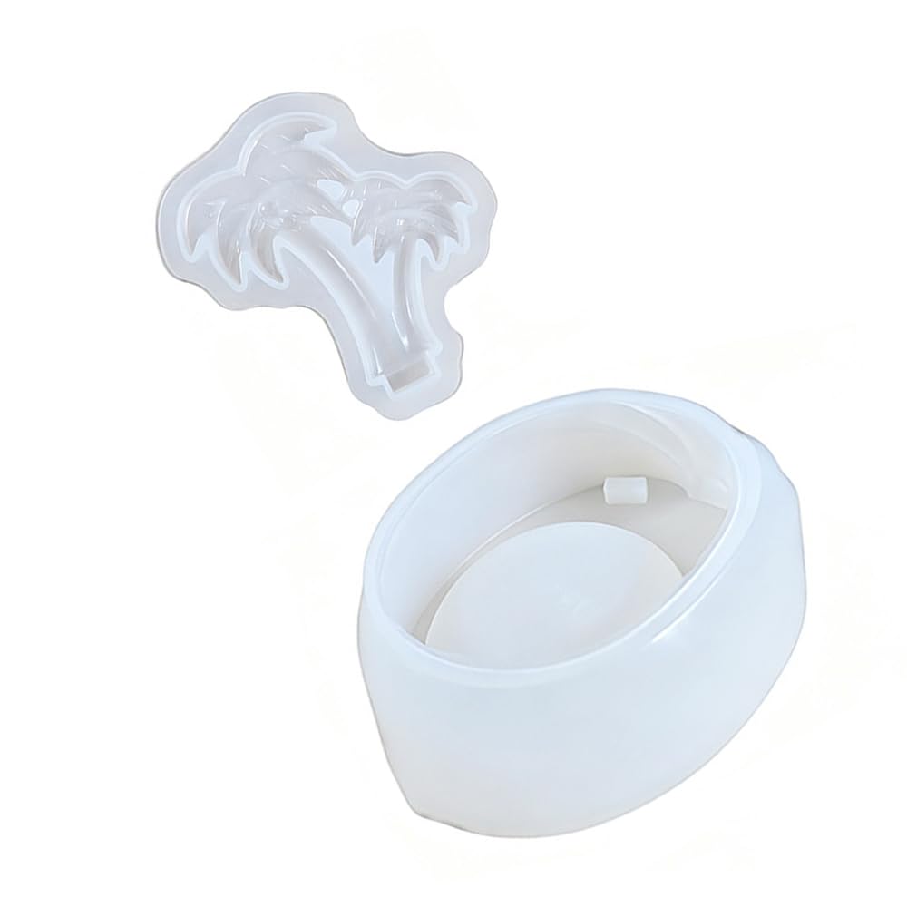 Tsophreniq Multipurpose Palm Tree Silicone Mold Suitable for Handcraft Projects Like Making Decorative Trays and Functional Storage Boxes Storage Bowl Making Set