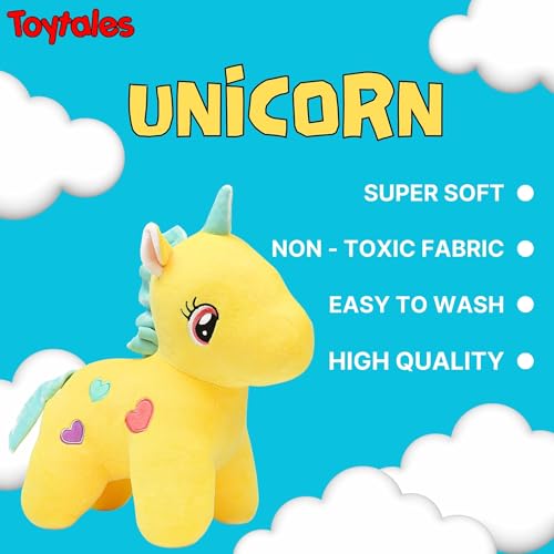 Image of TOYTALES Soft Toy Combo Pack Cute Baby Elephant Plush & Fairy Unicorn Stuffed Toy for Kids (Pack of 2)