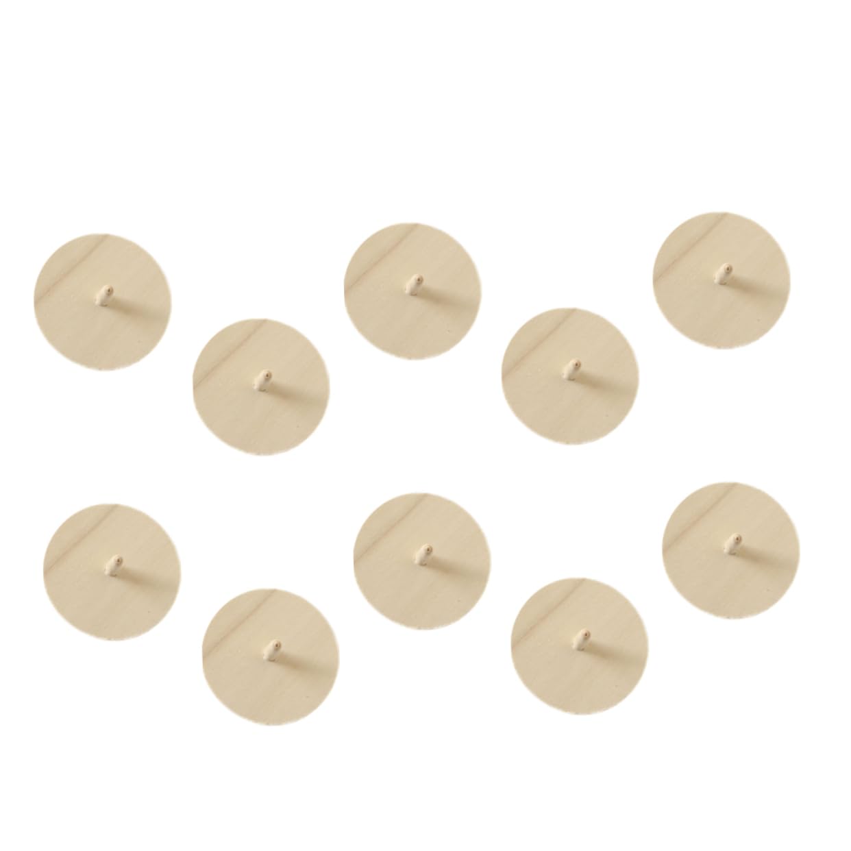 WOONEKY 10pcs Wooden Kids Spinning Top Toy Fidget Gyroscope DIY Painting Toy for Unfinished Kids