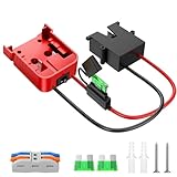 Power Wheel Adapter for Milwaukee M18 Battery Adapter 18V Power Wheel Battery Converter Kit with Switch & Fuse & Wire Terminals & 12 AWG Wire for DIY RC Car Adapter Kit
