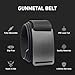 GRIP6 Gunmetal Nylon Belt – Heavy-Duty Tactical Belt for Men & Women – Adjustable with Aluminum Buckle – Men's Accessories for Golf, EDC, and Casual Wear – Made in the USA – Medium (32-34), Black