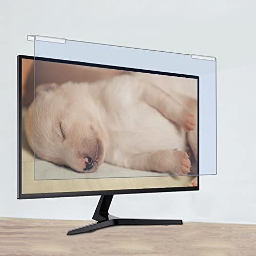 WLWLEO Protector de Pantalla de Ordenador de 22-28 Pulgadas, Filtro Anti luz Azul, Alivia la Fatiga Ocular, Protege la Vista, Panel Protector acrílico Colgante para PC,28 Inch Cover