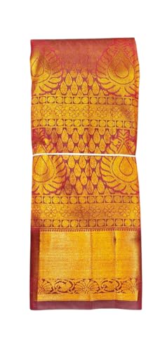 Image of VFCollections Women's Kanchipuram Silk Pure Pattu Sarees With Blouse