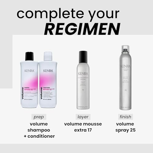 Image of Kenra Professional Volume Spray 25 | Super Hold Finishing & Styling Hairspray | Flake-free & Fast-drying | Wind & Humidity Resistance | All Hair Types