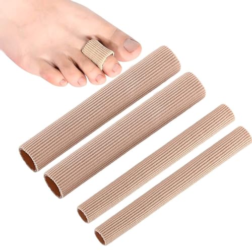 WMUVAZA Protezione dita mani e piedi, 4 Pezzi Manicotti per Dita Dei Piedi, Copri Dita in Gel Tagliabile, Salva Punte e Proteggi Dita, Protezione Dita Piedi per Prevenire Vesciche, Calli e Duroni