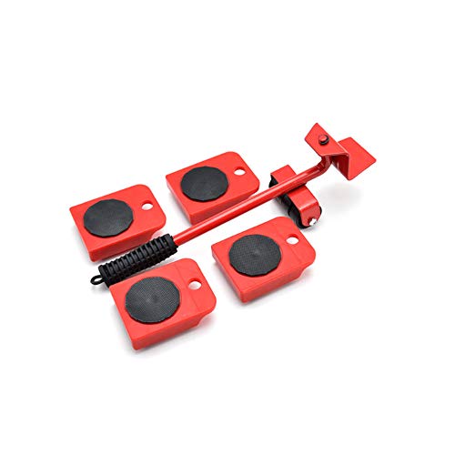 Maya Star Juego de 5 rodillos para mover muebles, herramientas profesionales para levantar muebles, set de herramientas para levantar muebles, carga máxima de 200 kg 01