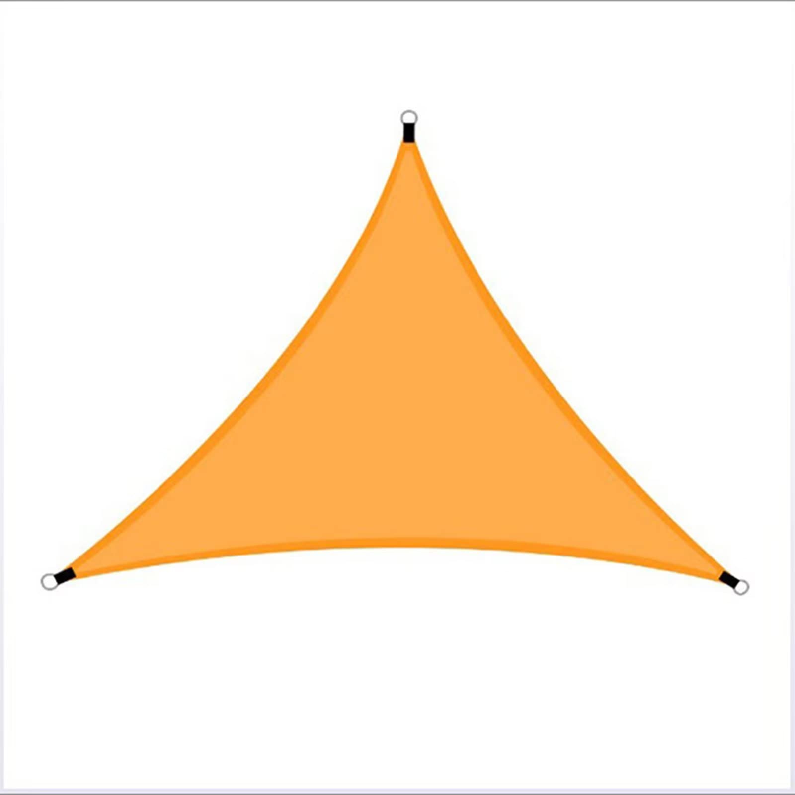 Voile d'ombrage triangulaire étanche anti-UV avec kits de fixation pour jardin et abri