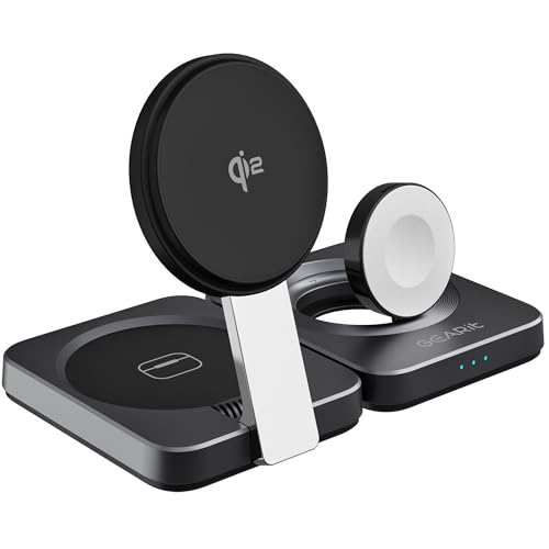 Station de charge 3 en 1 Qi2 GEARit résout les câbles emmêlés pour iPhone 16 et Airpods