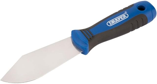 Draper 82673 Soft Grip Putty Knife, 100 mm Blade Width , Blue