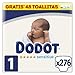 Dodot Baby Sensitive Windeln, Größe 1 (2-5 kg), 276 Windeln, optimaler Schutz der Haut von Dodot