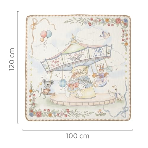 Image of haus & kinder Muslin Blanket for New Born Baby, Soft Breathable Baby Blankets Newborn, Baby Blanket for 0-2 Years, New Born Babies Essentials | Carnival