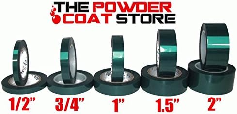 1 Inch High Temperature Polyester Green Masking Tape