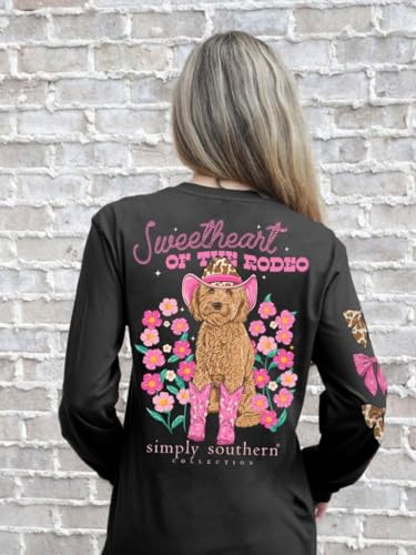 Simply Southern Youth Relaxed-Fit Long Sleeve T-Shirt | Sweetheart of The Rodeo | Preppy and Stylish Girl's T-Shirt, Medium3