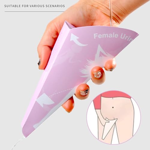 30 Stück Urinella für Frauen,Verdickt Papier Urinal Frauen im Stehen Pinkelhilfe,Wasserdicht Pinkelhilfe für Frauen,Tragbares Urinella Trichter,für Frauen Männer Wandern Outdoor Aktivitäten