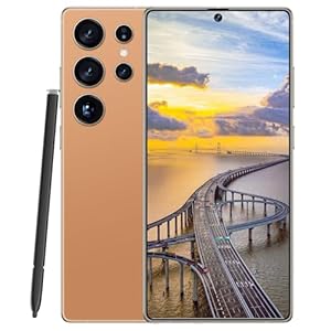 Unlocked Cell Phones C25 Ultra Smart Phone 2025 Android 14 Mobile Phone with Build-in Pen, 12GB+512GB, 7″ Display, 108MP+68MP Camera 8000 mAh 5G Dual SIM (Sunset Oranges)