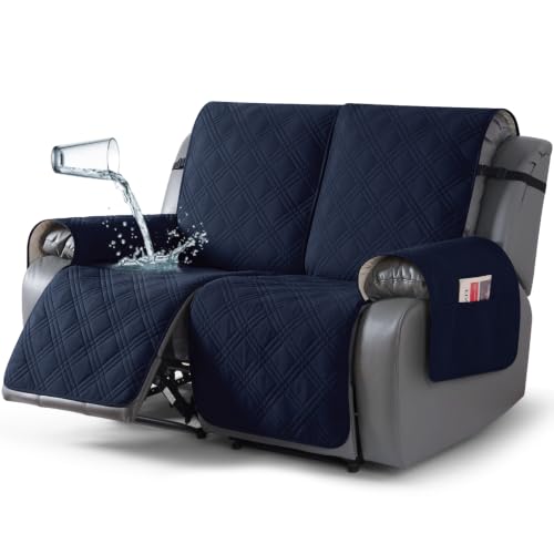 Image of TAOCOCO Waterproof Loveseat Recliner Covers Non Slip for Reclining 2 Seater