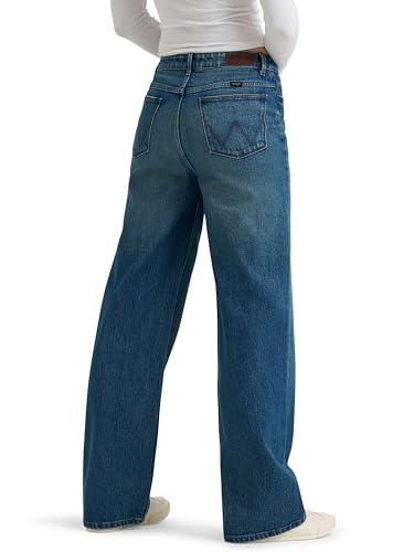 Wrangler Women's Mid Rise Loose Straight Jean3