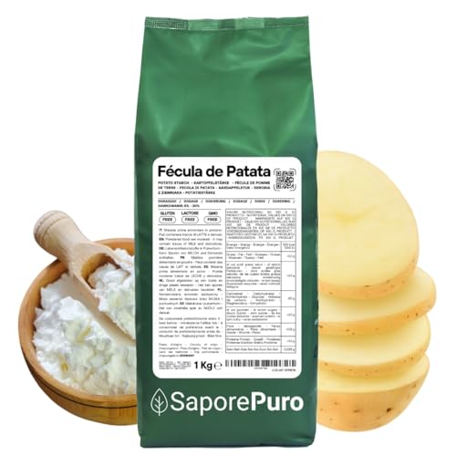 Saporepuro Fécula de Patata 1 kg - almidón de patata sin gluten