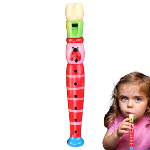 Generico Flauto di legno dei cartoni animati - Strumento musicale di apprendimento creativo per ragazze, giocattolo per...