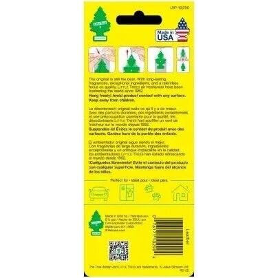 Image of Car Freshner U1P10290 Little Trees Leather Air freshener, 24 Pack