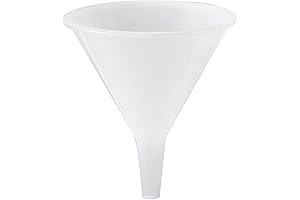 Hutzler 8-Ounce Capacity Plastic Funnel for Automotive Fluids