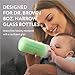 Impresa Silicone Feeding Bottle Covers for Baby - Compatible with Dr Brown Narrow Neck Glass Bottles - 3-Pack Multicolor 8 Oz - Glass Sleeves with Measurement Window & Textured Grip