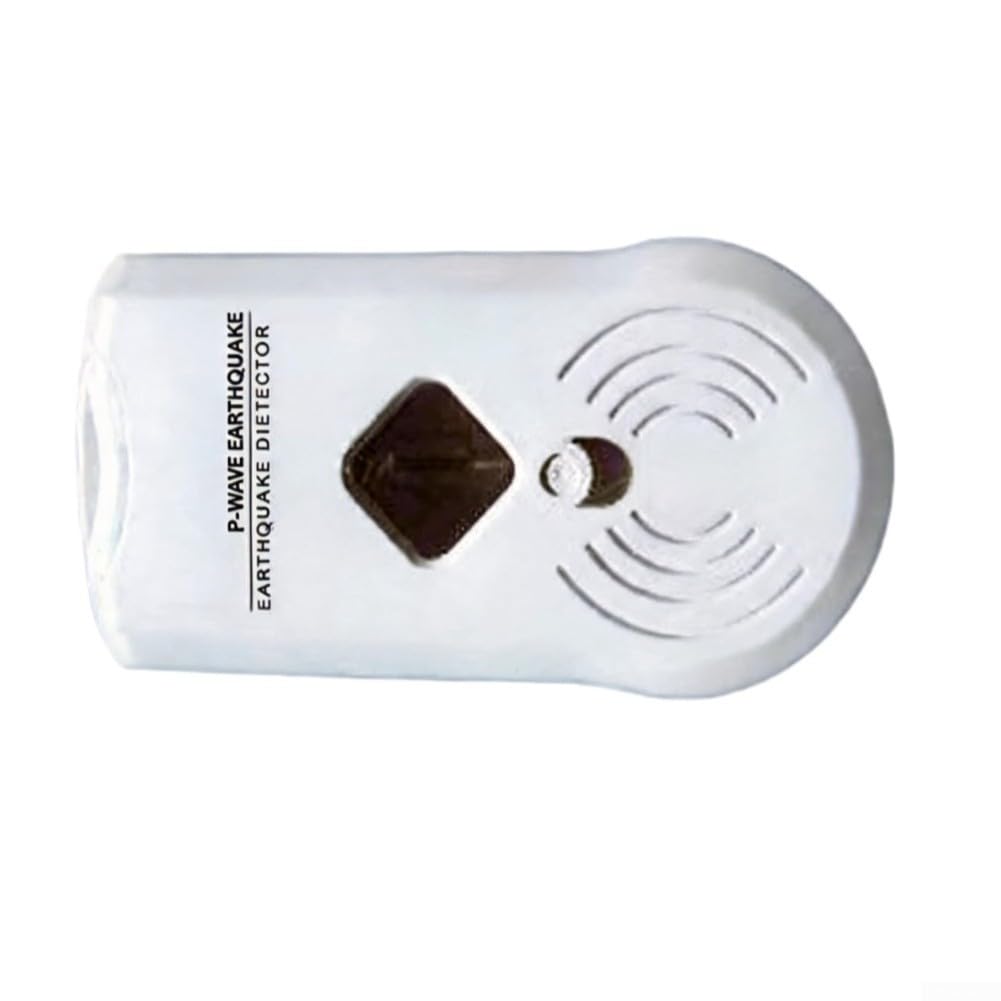Sensor de vibración sísmica, detector de onda P, alarma de movimiento de tierra para sistema de seguridad en el hogar, dispositivo blanco compacto, 21 cm