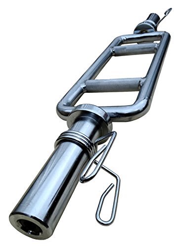 BodyRip Unisex's Solid Steel Triceps Bar-Chrome, 2-Inch