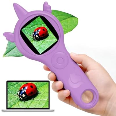 Kids Microscope, Handheld Pocket Microscope for...