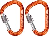 Climbing Technology Snappy SG HMS Karabiner mit Ring, Orange (Packung mit...