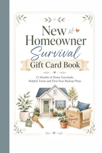 New Homeowner Survival Gift Card Book: 12 Months Of Home Essential, Helpful Treats and First Year Backup Plans image 2