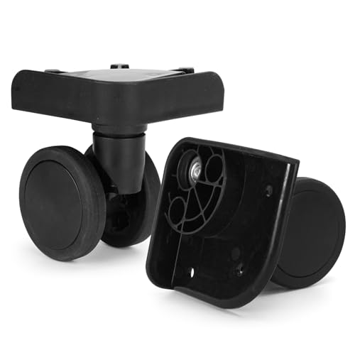 Zoofen Luggage Replacement Wheels 2 pcs Black Suitcase Replacement Wheels with 5 Screw Holes(ZYJ-036)