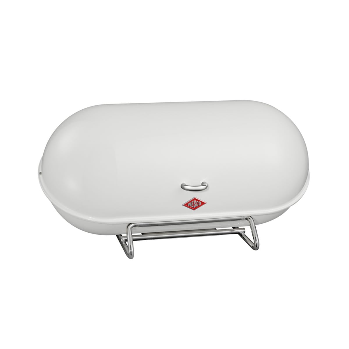 WESCO Breadboy Bread Bin with Rattle-Free Swivel Lid in White