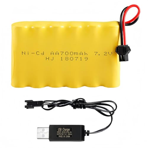 Batería para excavadora Huina 1550 con cargador USB de 7.2V
